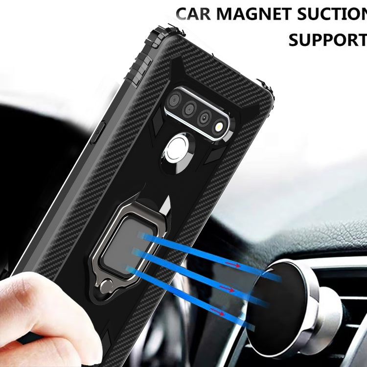 Carbon Fiber Protective Case with 360 Degree Rotating Ring Holder, For LG K51 / Q51, For LG Stylo 6, For Motorola Moto G Stylus, For Google Pixel 4a, For Xiaomi Redmi 10X / Note 9, For Xiaomi Redmi 9, For Huawei nova 5i Pro / Mate 30 Lite / nova 5z����...