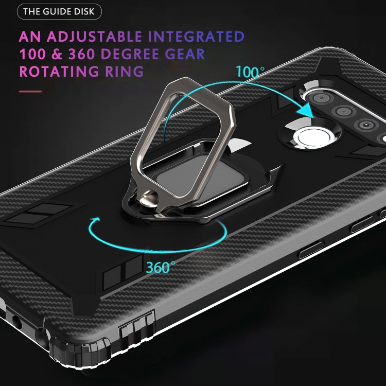Carbon Fiber Protective Case with 360 Degree Rotating Ring Holder, For LG K51 / Q51, For LG Stylo 6, For Motorola Moto G Stylus, For Google Pixel 4a, For Xiaomi Redmi 10X / Note 9, For Xiaomi Redmi 9, For Huawei nova 5i Pro / Mate 30 Lite / nova 5z����...