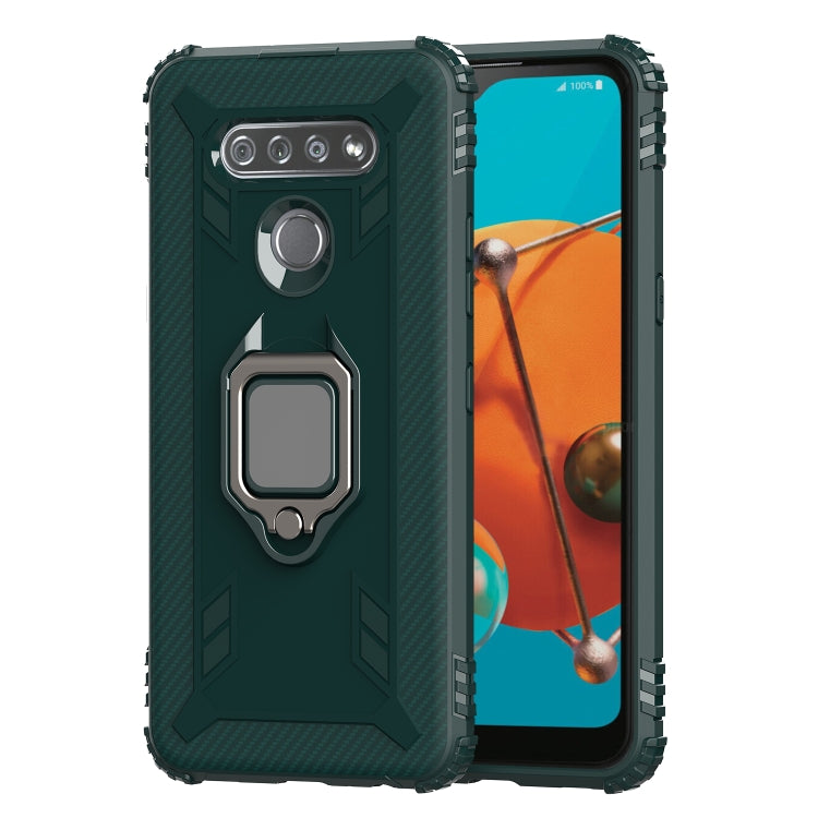 Carbon Fiber Protective Case with 360 Degree Rotating Ring Holder, For LG K51 / Q51, For LG Stylo 6, For Motorola Moto G Stylus, For Google Pixel 4a, For Xiaomi Redmi 10X / Note 9, For Xiaomi Redmi 9, For Huawei nova 5i Pro / Mate 30 Lite / nova 5z����...