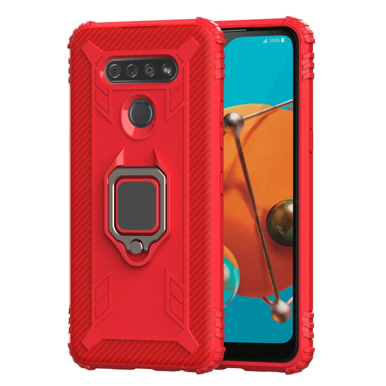 Carbon Fiber Protective Case with 360 Degree Rotating Ring Holder, For LG K51 / Q51, For LG Stylo 6, For Motorola Moto G Stylus, For Google Pixel 4a, For Xiaomi Redmi 10X / Note 9, For Xiaomi Redmi 9, For Huawei nova 5i Pro / Mate 30 Lite / nova 5z����...