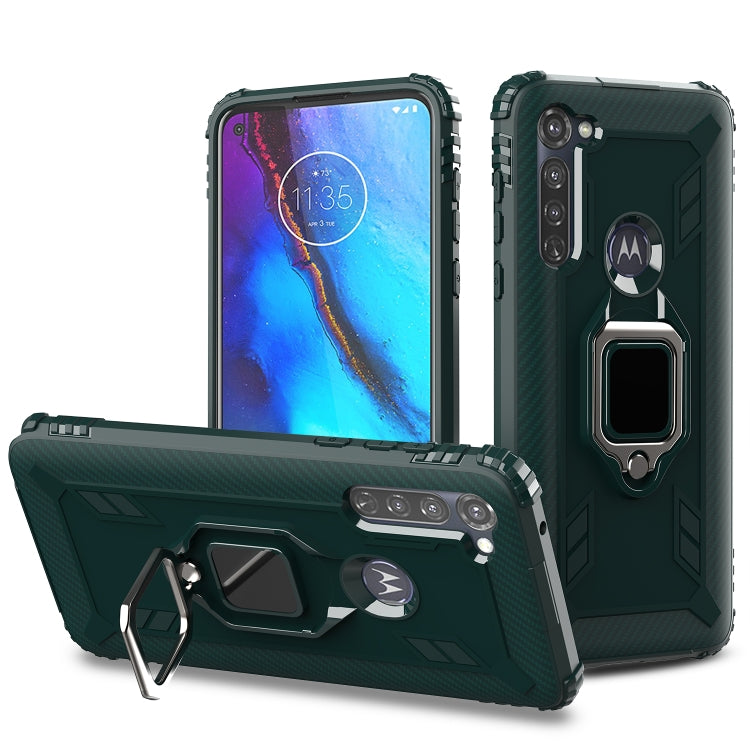 Carbon Fiber Protective Case with 360 Degree Rotating Ring Holder, For LG K51 / Q51, For LG Stylo 6, For Motorola Moto G Stylus, For Google Pixel 4a, For Xiaomi Redmi 10X / Note 9, For Xiaomi Redmi 9, For Huawei nova 5i Pro / Mate 30 Lite / nova 5z����...