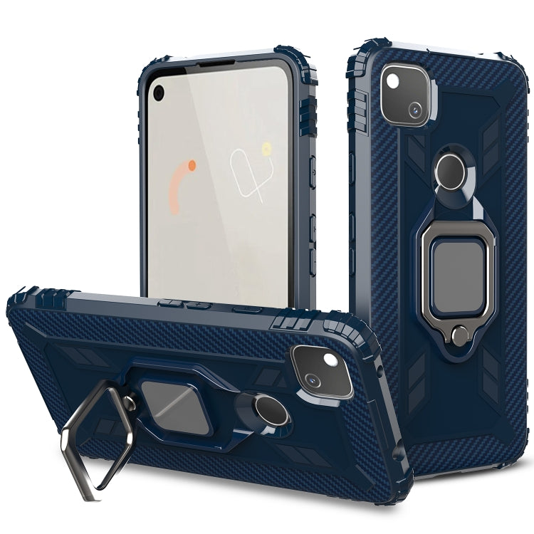 Carbon Fiber Protective Case with 360 Degree Rotating Ring Holder, For LG K51 / Q51, For LG Stylo 6, For Motorola Moto G Stylus, For Google Pixel 4a, For Xiaomi Redmi 10X / Note 9, For Xiaomi Redmi 9, For Huawei nova 5i Pro / Mate 30 Lite / nova 5z����...