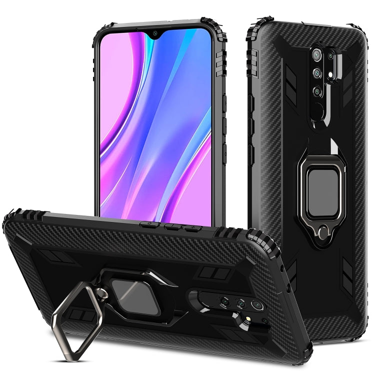 Carbon Fiber Protective Case with 360 Degree Rotating Ring Holder, For LG K51 / Q51, For LG Stylo 6, For Motorola Moto G Stylus, For Google Pixel 4a, For Xiaomi Redmi 10X / Note 9, For Xiaomi Redmi 9, For Huawei nova 5i Pro / Mate 30 Lite / nova 5z����...