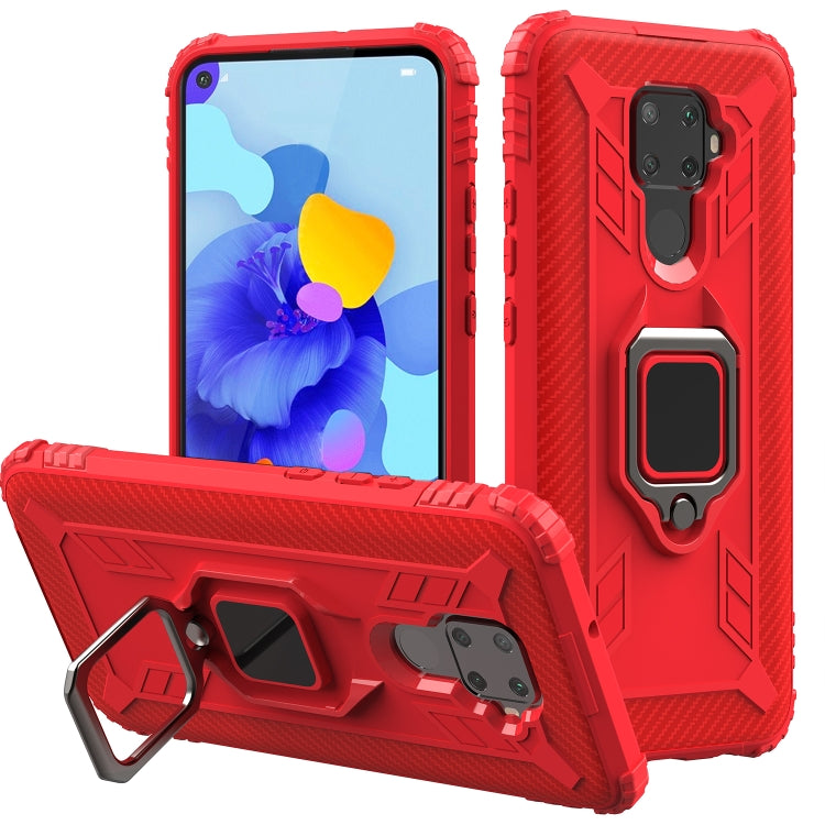 Carbon Fiber Protective Case with 360 Degree Rotating Ring Holder, For LG K51 / Q51, For LG Stylo 6, For Motorola Moto G Stylus, For Google Pixel 4a, For Xiaomi Redmi 10X / Note 9, For Xiaomi Redmi 9, For Huawei nova 5i Pro / Mate 30 Lite / nova 5z����...