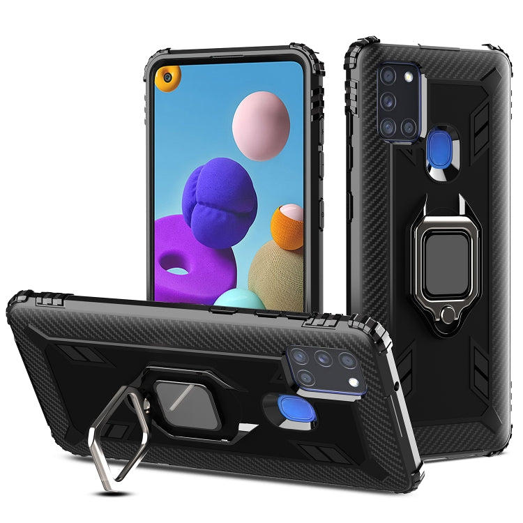 Carbon Fiber Protective Case with 360 Degree Rotating Ring Holder, For LG K51 / Q51, For LG Stylo 6, For Motorola Moto G Stylus, For Google Pixel 4a, For Xiaomi Redmi 10X / Note 9, For Xiaomi Redmi 9, For Huawei nova 5i Pro / Mate 30 Lite / nova 5z����...