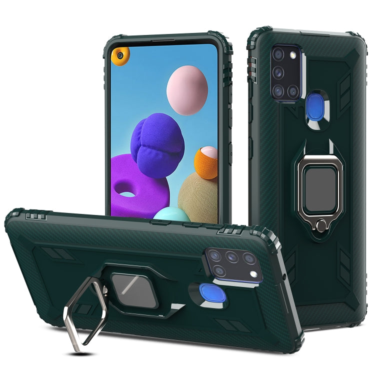 Carbon Fiber Protective Case with 360 Degree Rotating Ring Holder, For LG K51 / Q51, For LG Stylo 6, For Motorola Moto G Stylus, For Google Pixel 4a, For Xiaomi Redmi 10X / Note 9, For Xiaomi Redmi 9, For Huawei nova 5i Pro / Mate 30 Lite / nova 5z����...