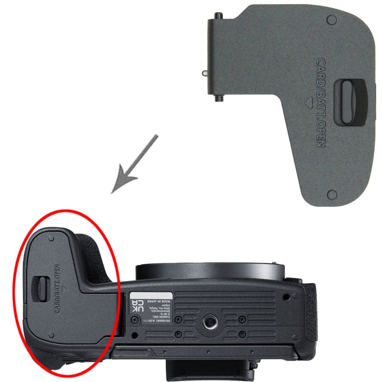 Original Battery Compartment Cover, For Canon EOS RP / EOS R8, For Canon EOS R6, For Canon EOS R5, For Canon EOS R, For Canon EOS 100D