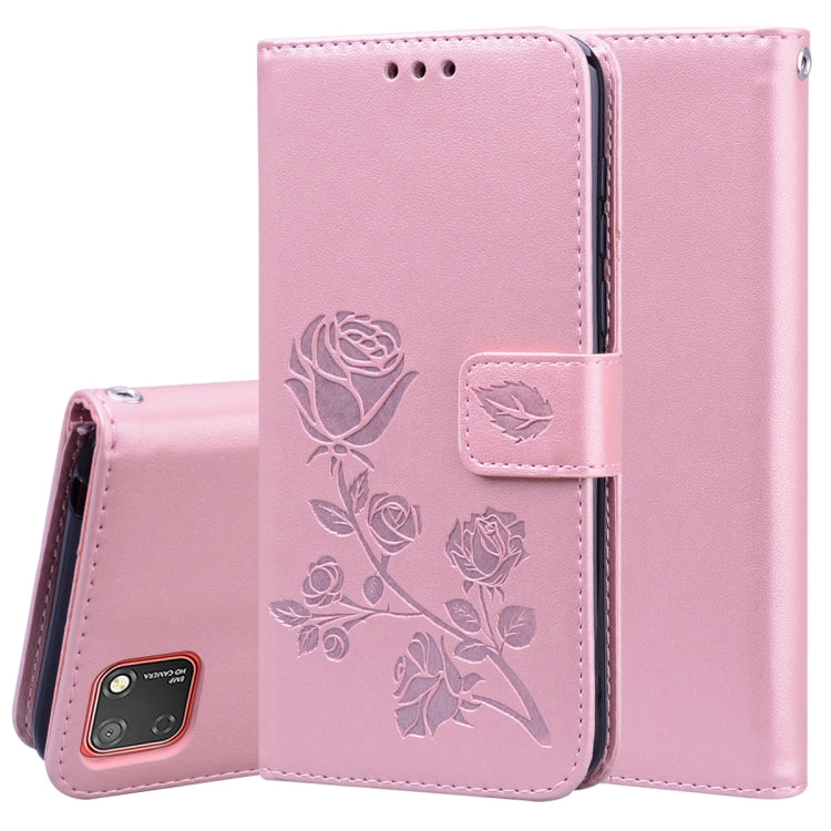 Rose Embossed Horizontal Flip PU Leather Case with Holder & Card Slots & Wallet, For Xiaomi Redmi Note 9, For Huawei P Smart 2020, For Huawei Honor 9S, For Huawei Y7P / Honor 9C, For Huawei Honor 9A, For Samsung Galaxy A11, For Samsung Galaxy A31������...