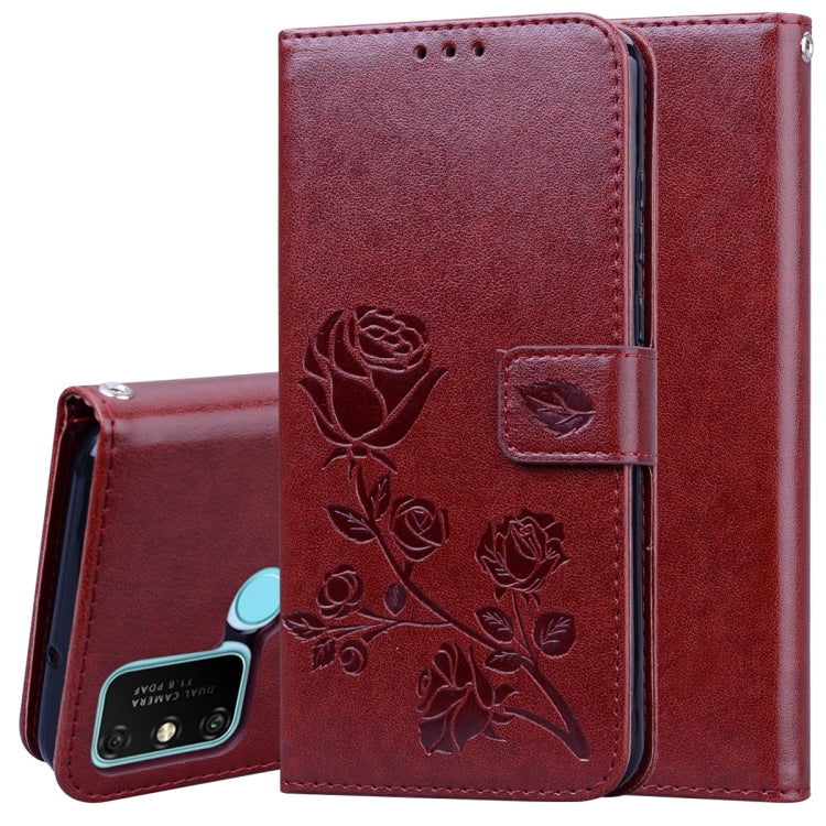 Rose Embossed Horizontal Flip PU Leather Case with Holder & Card Slots & Wallet, For Xiaomi Redmi Note 9, For Huawei P Smart 2020, For Huawei Honor 9S, For Huawei Y7P / Honor 9C, For Huawei Honor 9A, For Samsung Galaxy A11, For Samsung Galaxy A31������...