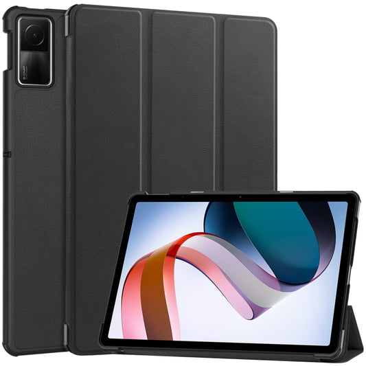 Custer Pure Color 3-Fold Holder Leather Tablet Case