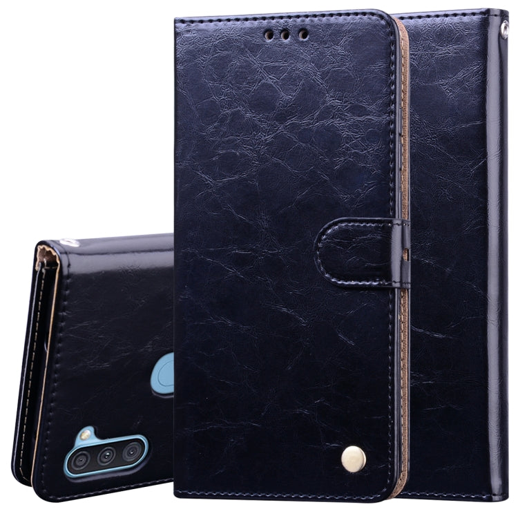 Business Style Oil Wax Texture Horizontal Flip Leather Case with Holder & Card Slots & Wallet, For Huawei P40 lite E, For Huawei Honor 9A, For Huawei Honor 9S, For Samsung Galaxy M21, For Samsung Galaxy A11, For Samsung Galaxy A31, For Samsung Galaxy A...
