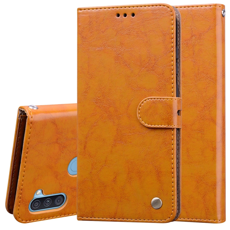 Business Style Oil Wax Texture Horizontal Flip Leather Case with Holder & Card Slots & Wallet, For Huawei P40 lite E, For Huawei Honor 9A, For Huawei Honor 9S, For Samsung Galaxy M21, For Samsung Galaxy A11, For Samsung Galaxy A31, For Samsung Galaxy A...