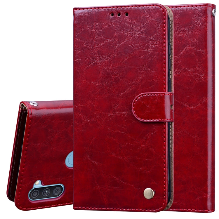 Business Style Oil Wax Texture Horizontal Flip Leather Case with Holder & Card Slots & Wallet, For Huawei P40 lite E, For Huawei Honor 9A, For Huawei Honor 9S, For Samsung Galaxy M21, For Samsung Galaxy A11, For Samsung Galaxy A31, For Samsung Galaxy A...