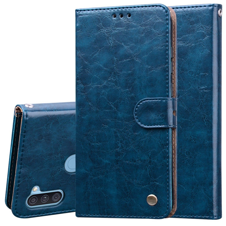 Business Style Oil Wax Texture Horizontal Flip Leather Case with Holder & Card Slots & Wallet, For Huawei P40 lite E, For Huawei Honor 9A, For Huawei Honor 9S, For Samsung Galaxy M21, For Samsung Galaxy A11, For Samsung Galaxy A31, For Samsung Galaxy A...