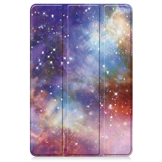Custer Painted 3-Fold Holder Smart Leather Tablet Case