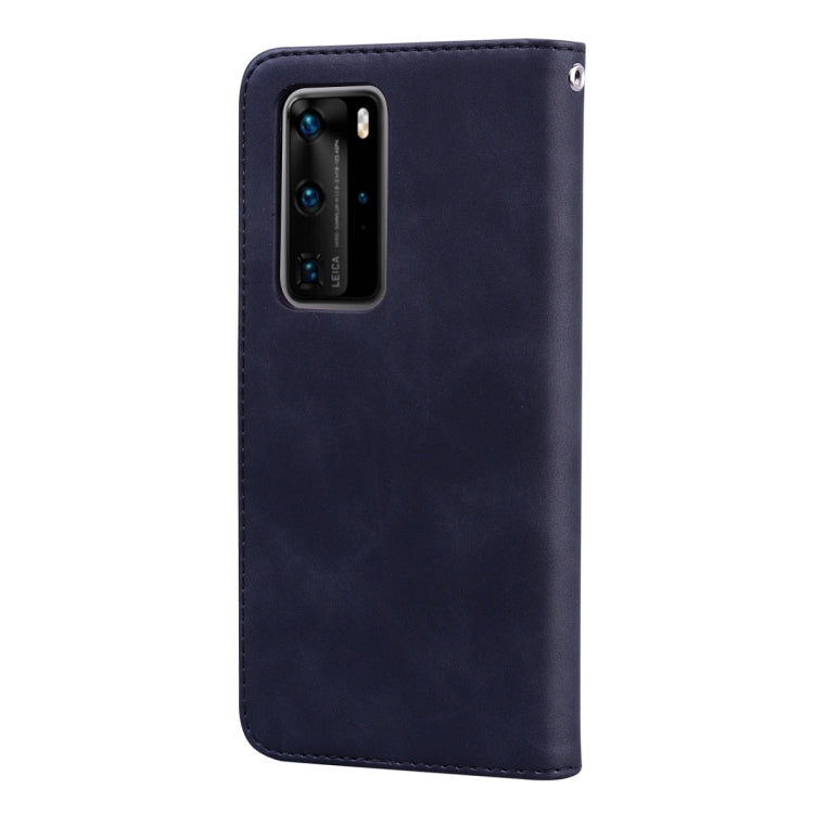 Frosted Business Magnetic Horizontal Flip PU Leather Case with Holder & Card Slot & Lanyard, For Huawei P40 Pro, For Huawei P40 Lite, For Huawei P Smart 2019, For Huawei P Smart / Enjoy 7S, For Huawei Y5 (2018), For Huawei P30 Lite���������������������...
