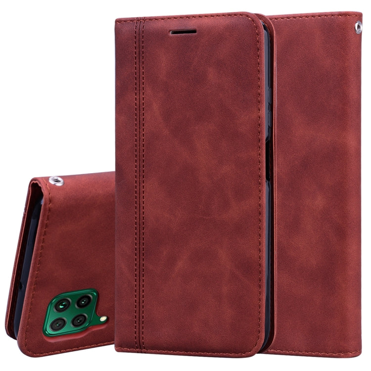 Frosted Business Magnetic Horizontal Flip PU Leather Case with Holder & Card Slot & Lanyard, For Huawei P40 Pro, For Huawei P40 Lite, For Huawei P Smart 2019, For Huawei P Smart / Enjoy 7S, For Huawei Y5 (2018), For Huawei P30 Lite���������������������...