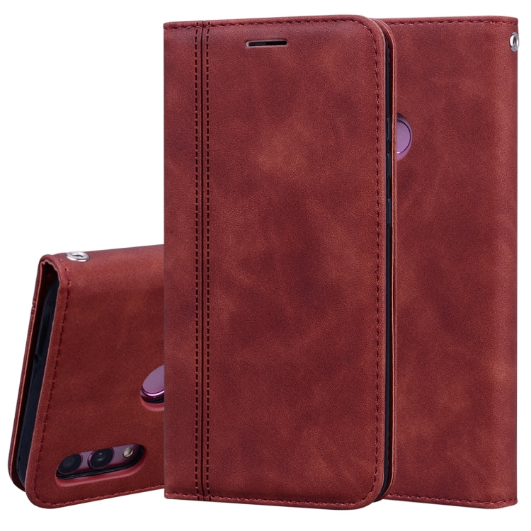 Frosted Business Magnetic Horizontal Flip PU Leather Case with Holder & Card Slot & Lanyard, For Huawei P40 Pro, For Huawei P40 Lite, For Huawei P Smart 2019, For Huawei P Smart / Enjoy 7S, For Huawei Y5 (2018), For Huawei P30 Lite���������������������...