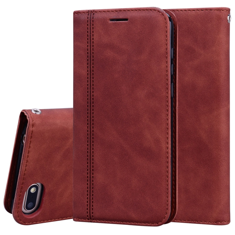 Frosted Business Magnetic Horizontal Flip PU Leather Case with Holder & Card Slot & Lanyard, For Huawei P40 Pro, For Huawei P40 Lite, For Huawei P Smart 2019, For Huawei P Smart / Enjoy 7S, For Huawei Y5 (2018), For Huawei P30 Lite���������������������...