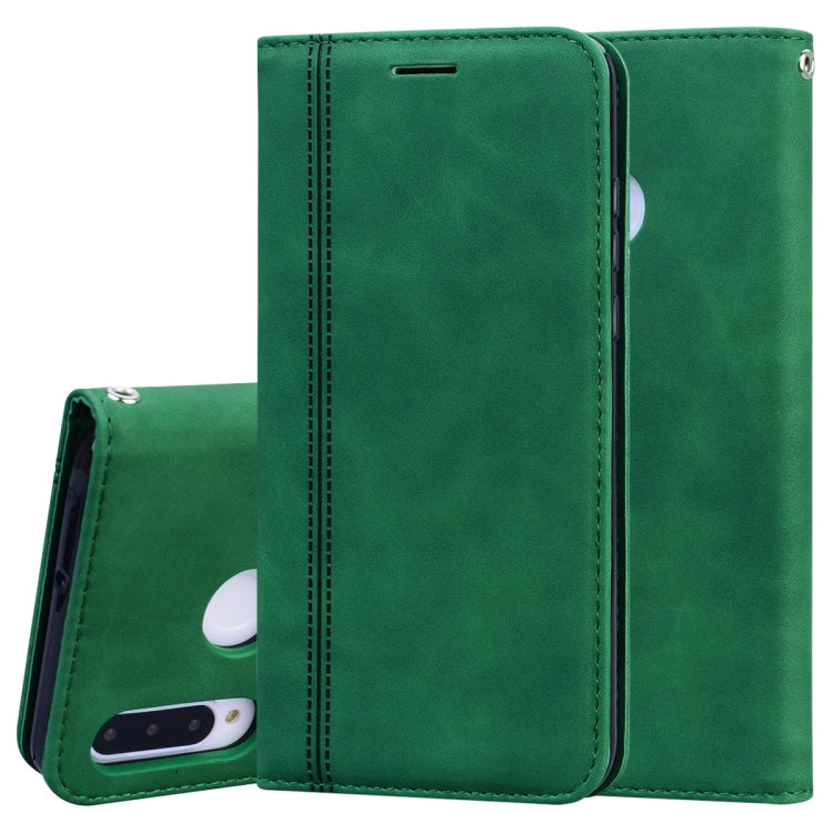 Frosted Business Magnetic Horizontal Flip PU Leather Case with Holder & Card Slot & Lanyard, For Huawei P40 Pro, For Huawei P40 Lite, For Huawei P Smart 2019, For Huawei P Smart / Enjoy 7S, For Huawei Y5 (2018), For Huawei P30 Lite���������������������...