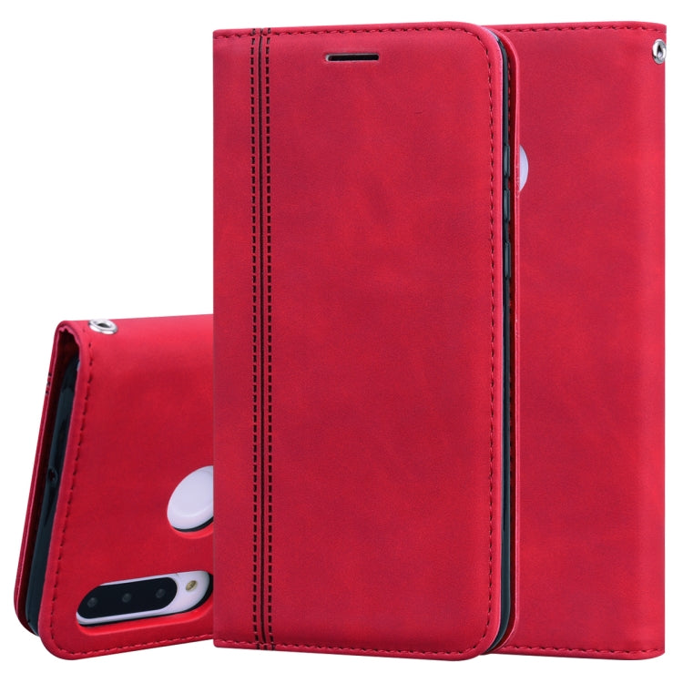 Frosted Business Magnetic Horizontal Flip PU Leather Case with Holder & Card Slot & Lanyard, For Huawei P40 Pro, For Huawei P40 Lite, For Huawei P Smart 2019, For Huawei P Smart / Enjoy 7S, For Huawei Y5 (2018), For Huawei P30 Lite���������������������...