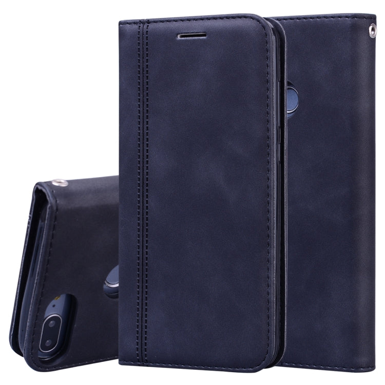 Frosted Business Magnetic Horizontal Flip PU Leather Case with Holder & Card Slot & Lanyard, For Huawei P40 Pro, For Huawei P40 Lite, For Huawei P Smart 2019, For Huawei P Smart / Enjoy 7S, For Huawei Y5 (2018), For Huawei P30 Lite���������������������...