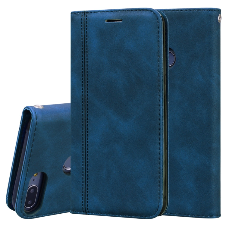 Frosted Business Magnetic Horizontal Flip PU Leather Case with Holder & Card Slot & Lanyard, For Huawei P40 Pro, For Huawei P40 Lite, For Huawei P Smart 2019, For Huawei P Smart / Enjoy 7S, For Huawei Y5 (2018), For Huawei P30 Lite���������������������...