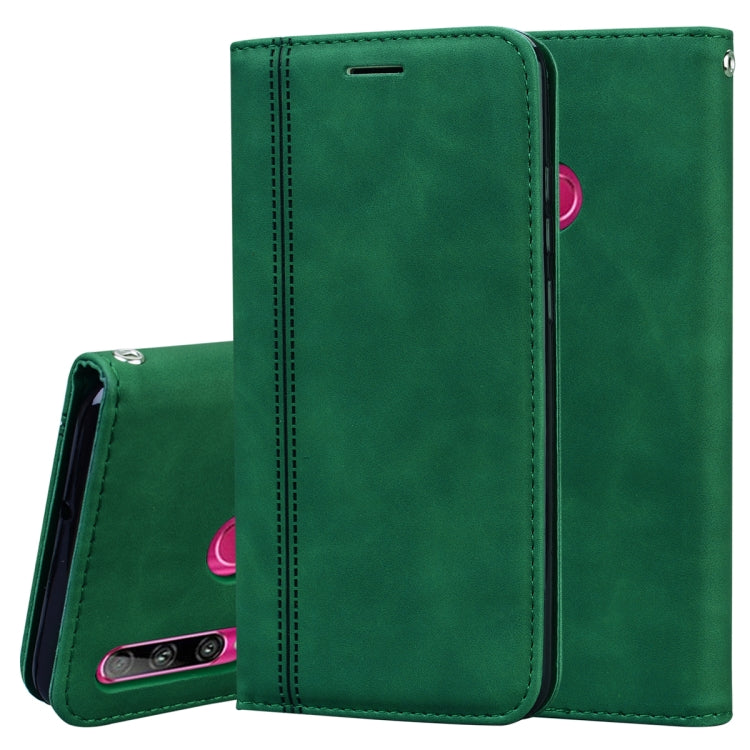 Frosted Business Magnetic Horizontal Flip PU Leather Case with Holder & Card Slot & Lanyard, For Huawei P40 Pro, For Huawei P40 Lite, For Huawei P Smart 2019, For Huawei P Smart / Enjoy 7S, For Huawei Y5 (2018), For Huawei P30 Lite���������������������...