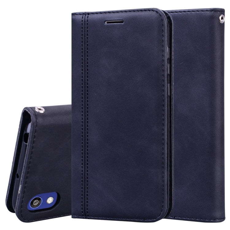 Frosted Business Magnetic Horizontal Flip PU Leather Case with Holder & Card Slot & Lanyard, For Huawei P40 Pro, For Huawei P40 Lite, For Huawei P Smart 2019, For Huawei P Smart / Enjoy 7S, For Huawei Y5 (2018), For Huawei P30 Lite���������������������...
