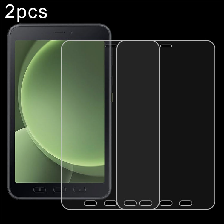 2pcs 9H 0.3mm Explosion-proof Tempered Glass Film, For Samsung Galaxy Tab Active5, For Samsung Galaxy Tab A9 Plus, For Samsung Galaxy Tab A9, For Galaxy Tab Active5 Tactical Edition