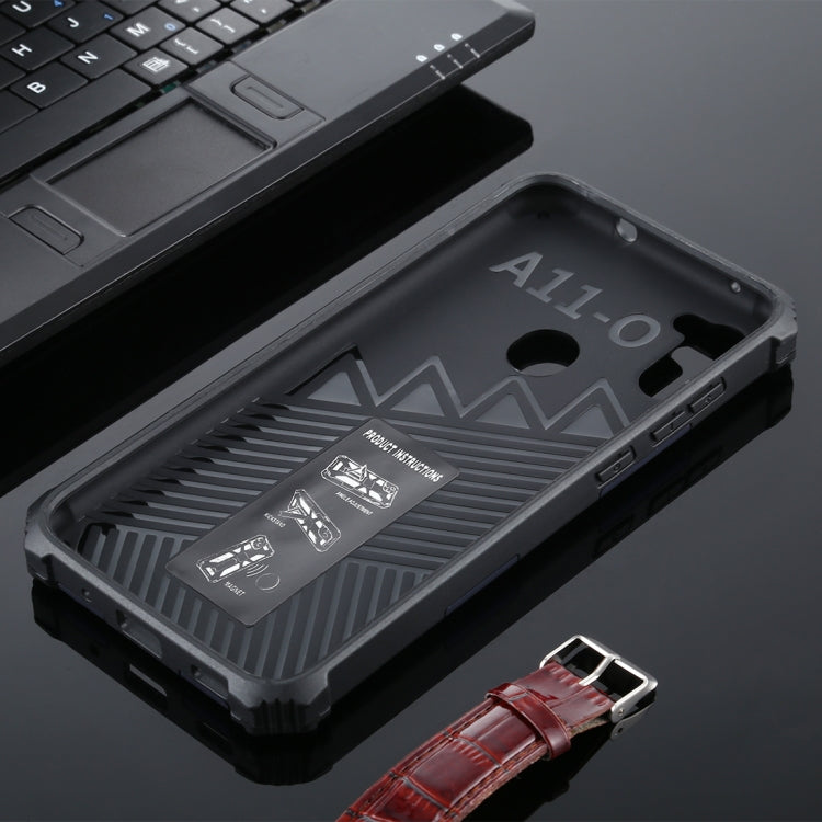Shockproof TPU + PC Magnetic Protective Case with Holder, For Samsung Galaxy A11, For Xiaomi Redmi Note 9