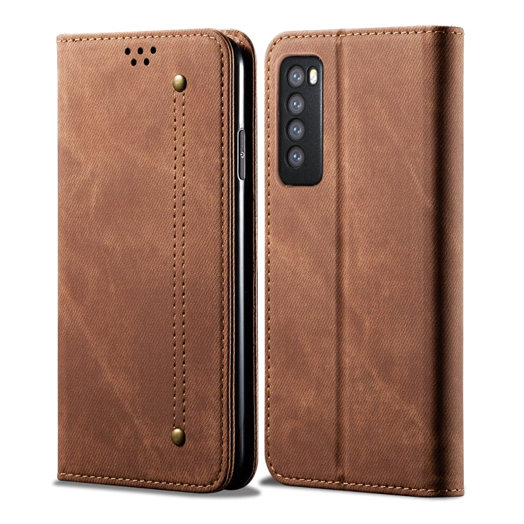 Denim Texture Casual Style Horizontal Flip Leather Case with Holder & Card Slots & Wallet, For Huawei Nova 7, For Huawei Nova 7 Pro, For Huawei Nova 7 SE / P40 Lite 5G, For Huawei Y5P, For Huawei Y6P, For Huawei Honor X10 5G, For Vivo Y50��������������...