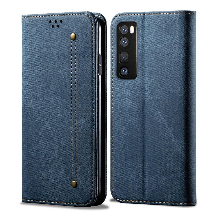 Denim Texture Casual Style Horizontal Flip Leather Case with Holder & Card Slots & Wallet, For Huawei Nova 7, For Huawei Nova 7 Pro, For Huawei Nova 7 SE / P40 Lite 5G, For Huawei Y5P, For Huawei Y6P, For Huawei Honor X10 5G, For Vivo Y50��������������...
