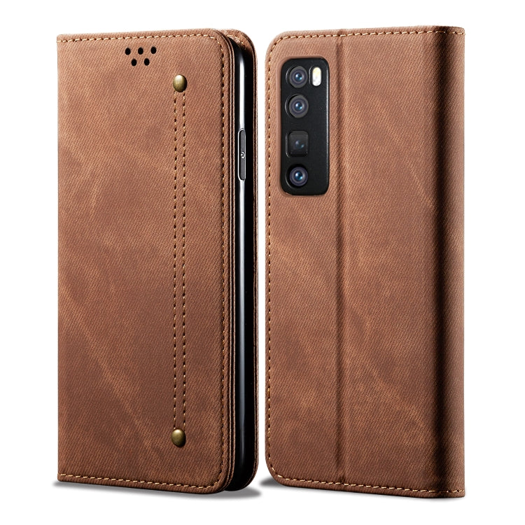 Denim Texture Casual Style Horizontal Flip Leather Case with Holder & Card Slots & Wallet, For Huawei Nova 7, For Huawei Nova 7 Pro, For Huawei Nova 7 SE / P40 Lite 5G, For Huawei Y5P, For Huawei Y6P, For Huawei Honor X10 5G, For Vivo Y50��������������...