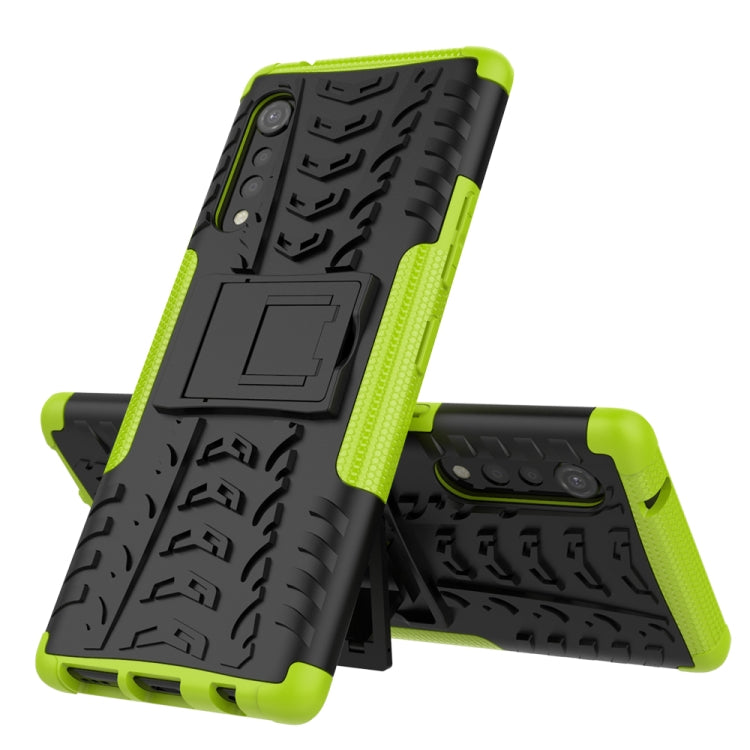 Tire Texture Shockproof TPU+PC Protective Case with Holder, For LG Velvet, For Samsung Galaxy A21 (US Version), For Xiaomi Redmi Note 9, For Amazon Fire HD 8 (2020)