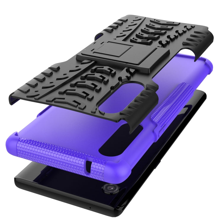Tire Texture Shockproof TPU+PC Protective Case with Holder, For LG Velvet, For Samsung Galaxy A21 (US Version), For Xiaomi Redmi Note 9, For Amazon Fire HD 8 (2020)
