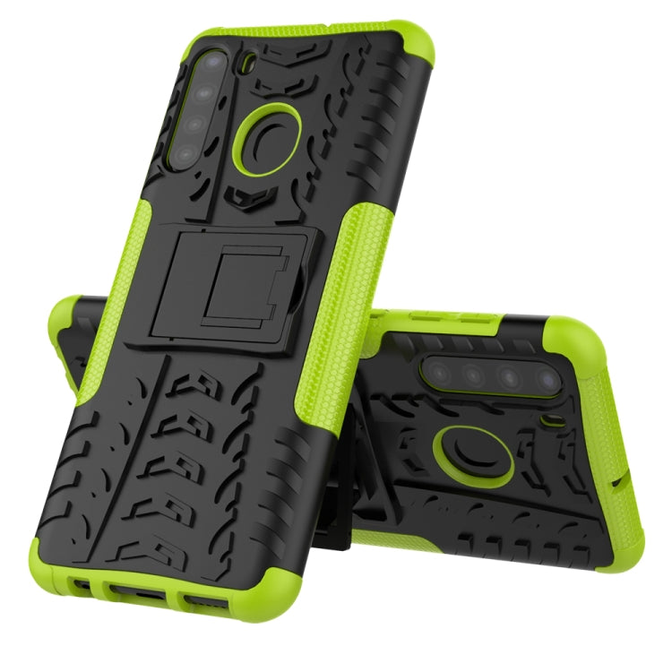 Tire Texture Shockproof TPU+PC Protective Case with Holder, For LG Velvet, For Samsung Galaxy A21 (US Version), For Xiaomi Redmi Note 9, For Amazon Fire HD 8 (2020)