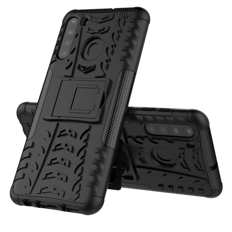 Tire Texture Shockproof TPU+PC Protective Case with Holder, For LG Velvet, For Samsung Galaxy A21 (US Version), For Xiaomi Redmi Note 9, For Amazon Fire HD 8 (2020)