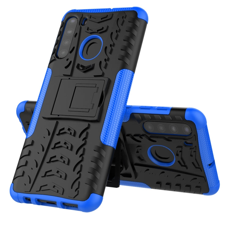 Tire Texture Shockproof TPU+PC Protective Case with Holder, For LG Velvet, For Samsung Galaxy A21 (US Version), For Xiaomi Redmi Note 9, For Amazon Fire HD 8 (2020)