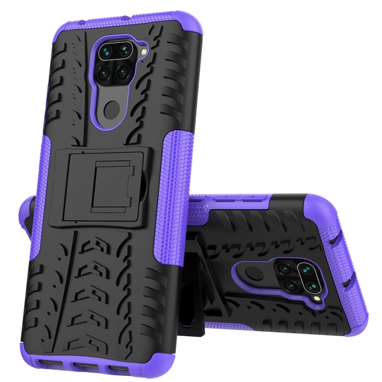 Tire Texture Shockproof TPU+PC Protective Case with Holder, For LG Velvet, For Samsung Galaxy A21 (US Version), For Xiaomi Redmi Note 9, For Amazon Fire HD 8 (2020)