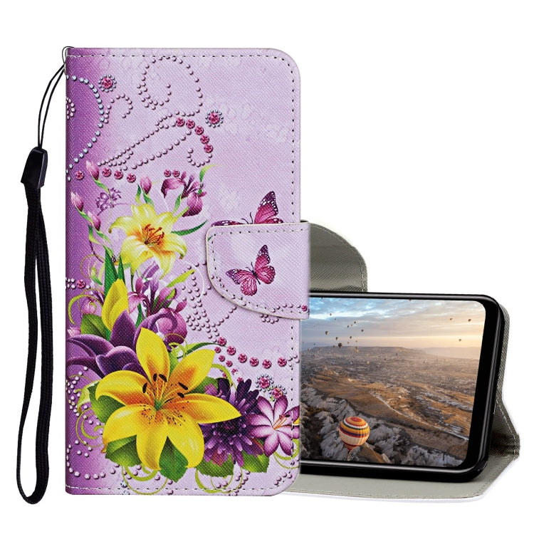 Colored Drawing Pattern Horizontal Flip Leather Case with Holder & Card Slots & Wallet, For Huawei P40 Lite E, For Huawei P40