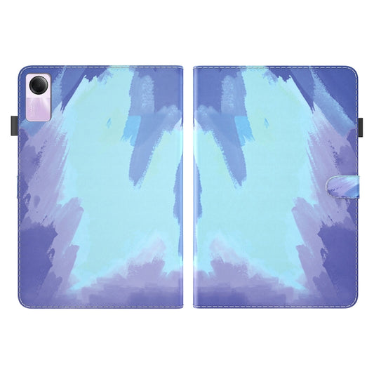 Watercolor Pattern Flip Leather Tablet Case