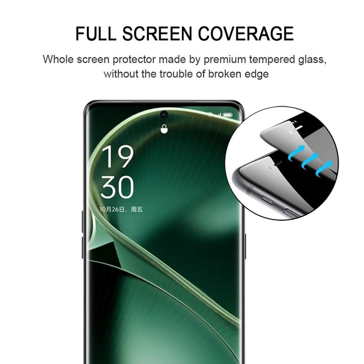 9H HD 3D Curved Edge Tempered Glass Film, For OPPO Find X7 Ultra / Find X8 Ultra, For OPPO Reno13 Pro Global, For OPPO Find X7, For OPPO Reno11 Pro Global, For OPPO A2 Pro