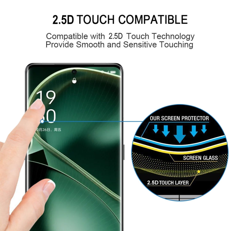 9H HD 3D Curved Edge Tempered Glass Film, For OPPO Find X7 Ultra / Find X8 Ultra, For OPPO Reno13 Pro Global, For OPPO Find X7, For OPPO Reno11 Pro Global, For OPPO A2 Pro