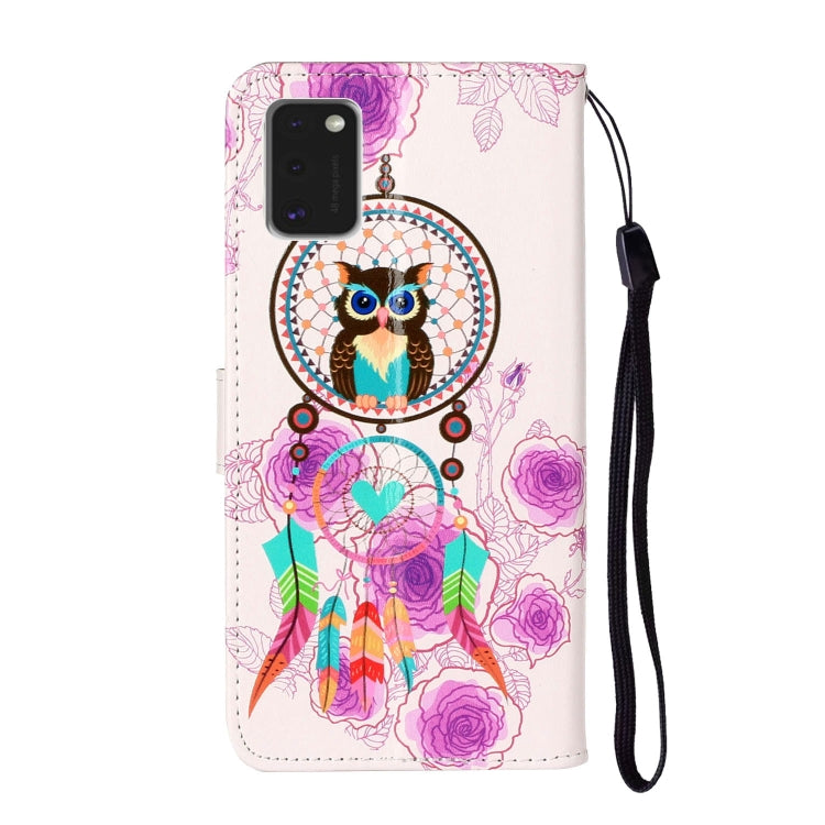 Oil Embossed Coloured Drawing Pattern Horizontal Flip PU Leather Case with Holder & Card Slots & Wallet, For Galaxy A41