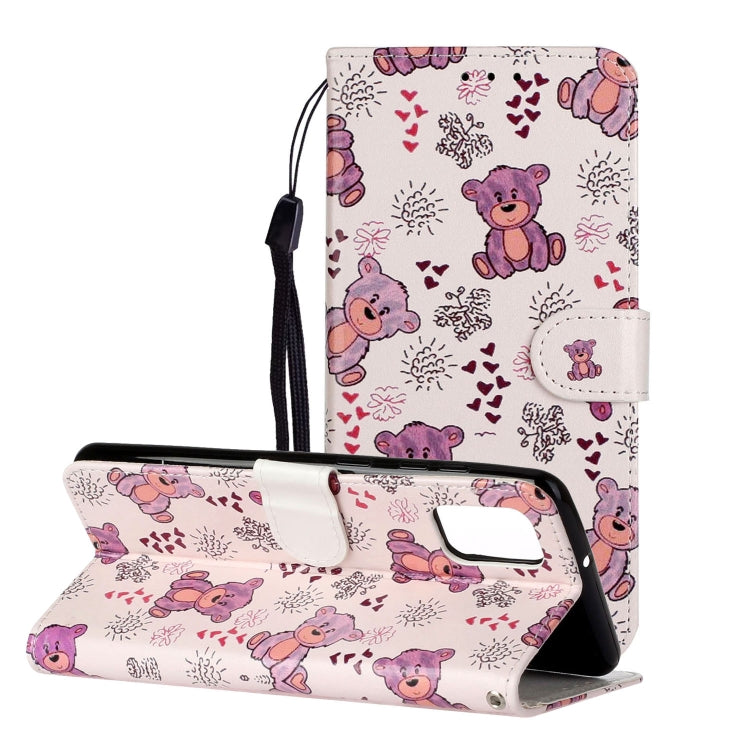 Oil Embossed Coloured Drawing Pattern Horizontal Flip PU Leather Case with Holder & Card Slots & Wallet, For Galaxy A41