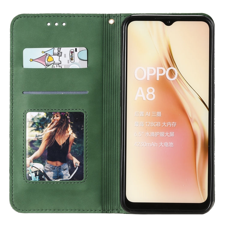 Lucky Flowers Embossing Pattern Magnetic Horizontal Flip Leather Case with Holder & Card Slots, For OPPO A8 / A31 (2020), For OPPO A52 / A72 / A92, For OPPO A91 / F15 (2020), For OPPO A92s, For OPPO A9 (2020) / A5 (2020) / A11X