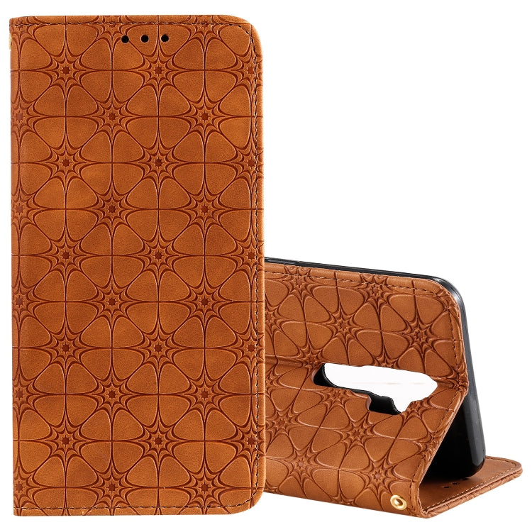 Lucky Flowers Embossing Pattern Magnetic Horizontal Flip Leather Case with Holder & Card Slots, For OPPO A8 / A31 (2020), For OPPO A52 / A72 / A92, For OPPO A91 / F15 (2020), For OPPO A92s, For OPPO A9 (2020) / A5 (2020) / A11X