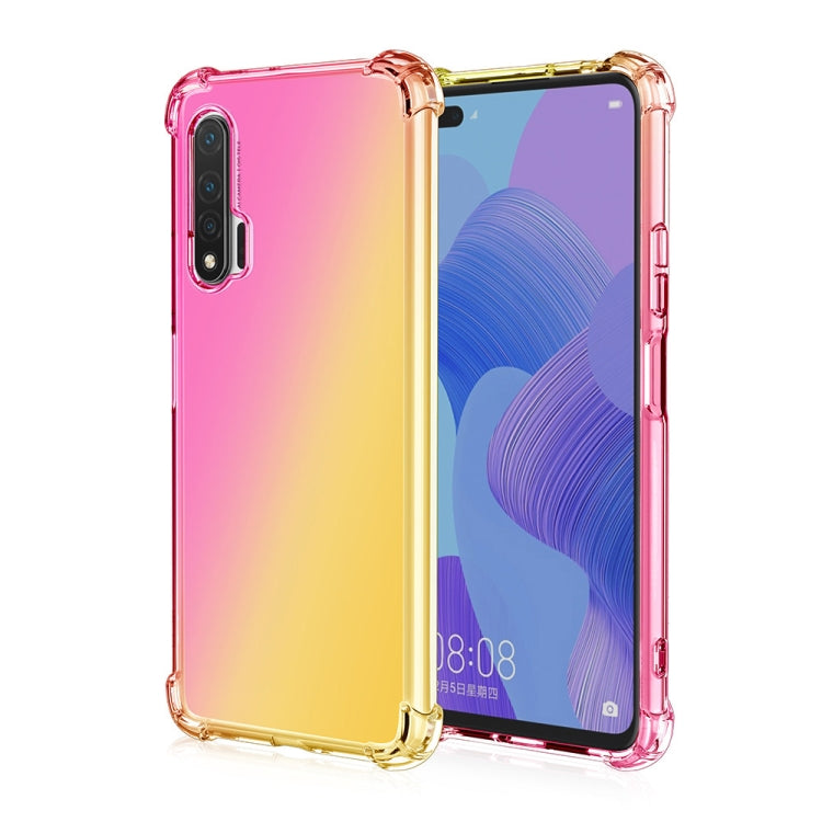 Four-Corner Airbag Shockproof Gradient Color TPU Protective Case, For Huawei nova 6
