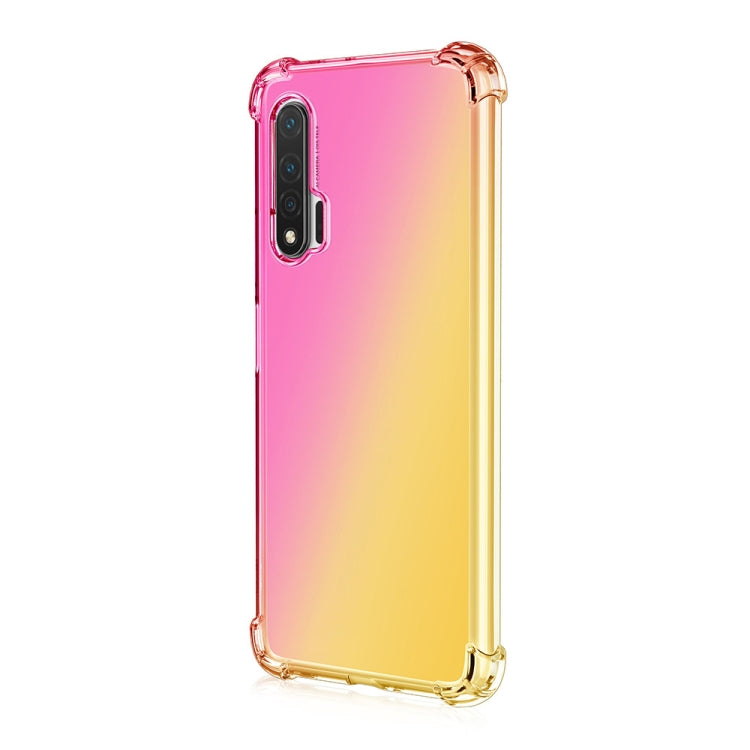 Four-Corner Airbag Shockproof Gradient Color TPU Protective Case, For Huawei nova 6